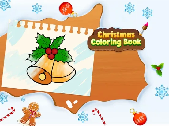Christmas Coloring Book Games: iOS store screenshot 1