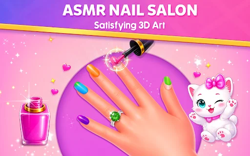 Nail Salon Makeover Girl Games: Android store screenshot 1